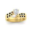 Load image into Gallery viewer, pear-shaped-swirl-channel-diamond-bridal-set-with-black-diamond-in-yellow-gold-FDENS4028PEGBLACK-NL-YG.jpg