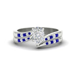 Load image into Gallery viewer, pear-shaped-swirl-channel-diamond-bridal-set-with-sapphire-in-white-gold-FDENS4028PEGSABL-NL-WG.jpg
