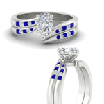 Load image into Gallery viewer, pear-shaped-swirl-channel-diamond-bridal-set-with-sapphire-in-white-gold-FDENS4028PEGSABL-NL-WG.jpg
