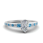 Load image into Gallery viewer, pear-shaped-swirl-engraved-channel-accent-diamond-engagement-ring-with-blue-topaz-in-FD122866PERGICBLTO-NL-WG
