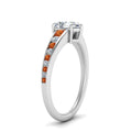 Thumbnail 14 - pear-shaped-swirl-engraved-channel-accent-diamond-engagement-ring-with-orange-sapphire-in-FD122866PERGSAOR-NL-WG