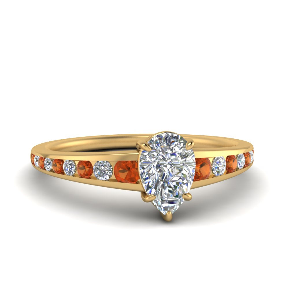 pear-shaped-swirl-engraved-channel-accent-diamond-engagement-ring-with-orange-sapphire-in-FD122866PERGSAOR-NL-YG