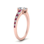 Load image into Gallery viewer, pear-shaped-swirl-engraved-channel-accent-diamond-engagement-ring-with-pink-sapphire-in-FD122866PERGSADRPI-NL-RG
