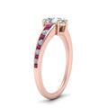 Thumbnail 65 - pear-shaped-swirl-engraved-channel-accent-diamond-engagement-ring-with-pink-sapphire-in-FD122866PERGSADRPI-NL-RG