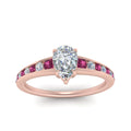 Thumbnail 64 - pear-shaped-swirl-engraved-channel-accent-diamond-engagement-ring-with-pink-sapphire-in-FD122866PERGSADRPI-NL-RG