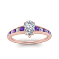 Thumbnail 79 - pear-shaped-swirl-engraved-channel-accent-diamond-engagement-ring-with-purple-topaz-in-FD122866PERGVITO-NL-RG