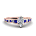 Thumbnail 60 - pear-shaped-swirl-engraved-channel-accent-diamond-engagement-ring-with-sapphire-in-FD122866PERGSABL-NL-RG