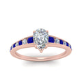 Thumbnail 61 - pear-shaped-swirl-engraved-channel-accent-diamond-engagement-ring-with-sapphire-in-FD122866PERGSABL-NL-RG