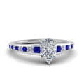 Thumbnail 6 - pear-shaped-swirl-engraved-channel-accent-diamond-engagement-ring-with-sapphire-in-FD122866PERGSABL-NL-WG