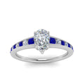 Thumbnail 7 - pear-shaped-swirl-engraved-channel-accent-diamond-engagement-ring-with-sapphire-in-FD122866PERGSABL-NL-WG