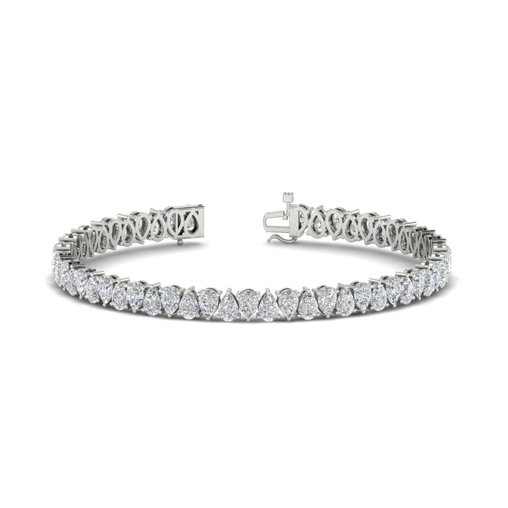 Pear Shaped Tennis Bracelet 11 Carat