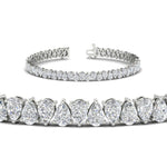 Load image into Gallery viewer, Pear Shaped Tennis Bracelet 11 Carat
