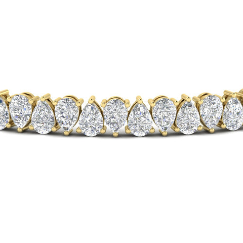 Pear Shaped Tennis Bracelet 11 Carat