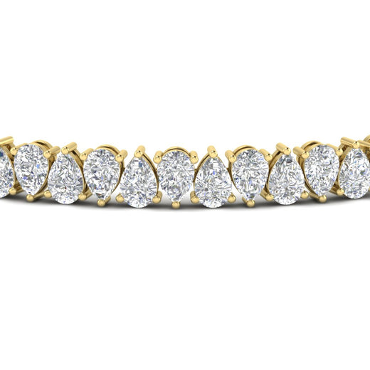 Pear Shaped Tennis Bracelet 11 Carat