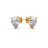 Load image into Gallery viewer, One Carat Diamond Pear Cut 3 Prong Earring