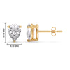 Load image into Gallery viewer, One Carat Diamond Pear Cut 3 Prong Earring