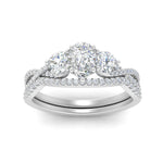 Load image into Gallery viewer, pear-shaped-twisted-floral-prong-diamond-wedding-set-in-white-gold-FD10257PE-ANGLE5-NL-WG_e086b726-0397-44fd-95db-b1c42cfa650c?v=1756360158
