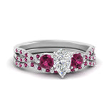 Load image into Gallery viewer, pear-shaped-twisted-floral-prong-pink-sapphire-wedding-set-in-white-gold-FD10257PEGSADRPI-NL-WG?v=1756360037
