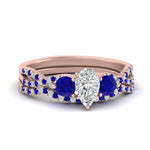 Load image into Gallery viewer, pear-shaped-twisted-floral-prong-sapphire-wedding-set-in-rose-gold-FD10257PEGSABL-NL-RG_fee7b522-f504-45e7-baab-6105133e632c?v=1756360158
