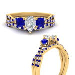 Load image into Gallery viewer, pear-shaped-twisted-floral-prong-sapphire-wedding-set-in-yellow-gold-FD10257PEGSABL-ANGLE3-NL-YG_2581b22c-f6df-47c5-8d42-41a1b11de44c?v=1756360158
