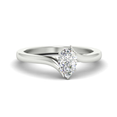 Twisted Shank Solitaire Engagement Ring