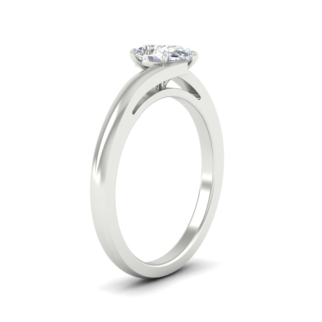 Twisted Shank Solitaire Engagement Ring