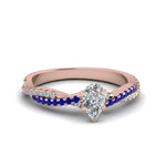 Load image into Gallery viewer, pear-shaped-twisted-vine-diamond-engagement-ring-for-women-with-blue-sapphire-in-14K-rose-gold-FD8233PERGSABL-NL-RG.jpg
