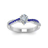Load image into Gallery viewer, pear-shaped-twisted-vine-diamond-engagement-ring-for-women-with-blue-sapphire-in-14K-white-gold-FD8233PERGSABL-NL-WG.jpg