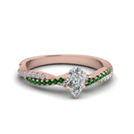 Load image into Gallery viewer, pear-shaped-twisted-vine-diamond-engagement-ring-for-women-with-emerald-in-14K-rose-gold-FD8233PERGEMGR-NL-RG.jpg
