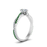 Load image into Gallery viewer, pear-shaped-twisted-vine-diamond-engagement-ring-for-women-with-emerald-in-14K-white-gold-FD8233PERGEMGR-NL-WG.jpg
