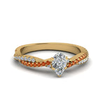 Load image into Gallery viewer, pear-shaped-twisted-vine-diamond-engagement-ring-for-women-with-orange-sapphire-in-14K-yellow-gold-FD8233PERGSAOR-NL-YG.jpg
