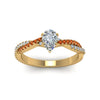 Load image into Gallery viewer, pear-shaped-twisted-vine-diamond-engagement-ring-for-women-with-orange-sapphire-in-14K-yellow-gold-FD8233PERGSAOR-NL-YG.jpg