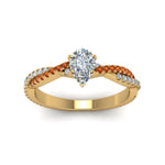 Load image into Gallery viewer, pear-shaped-twisted-vine-diamond-engagement-ring-for-women-with-orange-sapphire-in-14K-yellow-gold-FD8233PERGSAOR-NL-YG.jpg
