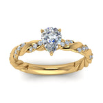 Load image into Gallery viewer, pear-shaped-twisted-vine-engagement-ring-in-yellow-gold-FD9127PERANGLE5-NL-YG
