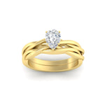 Load image into Gallery viewer, pear-shaped-vine-inspired-solitaire-bridal-ring-set-in-yellow-gold-fdens8252peangle5-nl-yg.jpg?v=1767085006