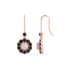 Load image into Gallery viewer, pendulum-diamond-drop-earring-with-black-diamond-in-rose-gold-fdear1128gblackangle3-nl-rg