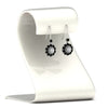 Load image into Gallery viewer, pendulum-diamond-drop-earring-with-black-diamond-in-white-gold-fdear1128gblackstand-nl-wg