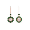 Load image into Gallery viewer, pendulum-diamond-drop-earring-with-emerald-in-rose-gold-fdear1128gemgrangle2-nl-rg
