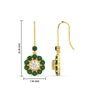 Load image into Gallery viewer, pendulum-diamond-drop-earring-with-emerald-in-yellow-gold-fdear1128gemgrangle3-nl-yg-hw