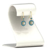 Load image into Gallery viewer, pendulum-diamond-drop-earring-with-ice-blue-topaz-in-yellow-gold-fdear1128gicbltostand-nl-yg
