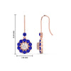Load image into Gallery viewer, pendulum-diamond-drop-earring-with-sapphire-in-rose-gold-fdear1128gsablangle3-nl-rg-hw