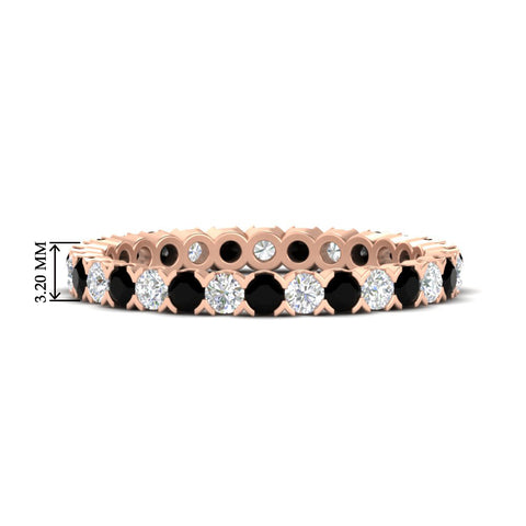 perfect-bezel-set-0.90-carat-round-diamond-and-black-diamond-eternity-wedding-band-in-rose-gold-FD8072ROBGBLACK-0.90CT-NL-RG-HW?v=1751956591