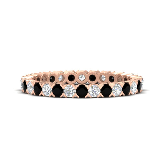 perfect-bezel-set-0.90-carat-round-diamond-and-black-diamond-eternity-wedding-band-in-rose-gold-FD8072ROBGBLACK-0.90CT-NL-RG?v=1751956591