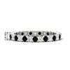 Load image into Gallery viewer, perfect-bezel-set-0.90-carat-round-diamond-and-black-diamond-eternity-wedding-band-in-white-gold-FD8072ROBGBLACK-0.90CT-NL-WG-HW?v=1751956594