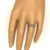 Load image into Gallery viewer, perfect-bezel-set-0.90-carat-round-diamond-and-black-diamond-eternity-wedding-band-in-white-gold-FD8072ROBGBLACKHAND-0.90CT-NL-WG?v=1751956594