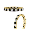 Load image into Gallery viewer, perfect-bezel-set-0.90-carat-round-diamond-and-black-diamond-eternity-wedding-band-in-yellow-gold-FD8072ROBGBLACKANGLE3-0.90CT-NL-YG?v=1751956597