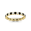 Load image into Gallery viewer, perfect-bezel-set-0.90-carat-round-diamond-and-black-diamond-eternity-wedding-band-in-yellow-gold-FD8072ROBGBLACKANGLE5-0.90CT-NL-YG?v=1751956597
