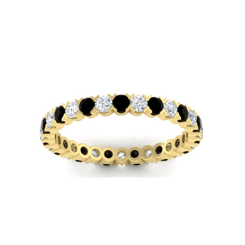 perfect-bezel-set-0.90-carat-round-diamond-and-black-diamond-eternity-wedding-band-in-yellow-gold-FD8072ROBGBLACKANGLE5-0.90CT-NL-YG?v=1751956597