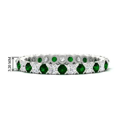 perfect-bezel-set-0.90-carat-round-diamond-and-emerald-eternity-wedding-band-in-white-gold-FD8072ROBGEMGR-0.90CT-NL-WG-HW?v=1751956593