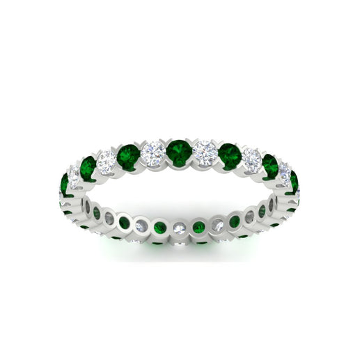 perfect-bezel-set-0.90-carat-round-diamond-and-emerald-eternity-wedding-band-in-white-gold-FD8072ROBGEMGRANGLE5-0.90CT-NL-WG?v=1751956593